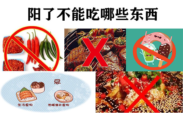 陽了不能吃哪些東西